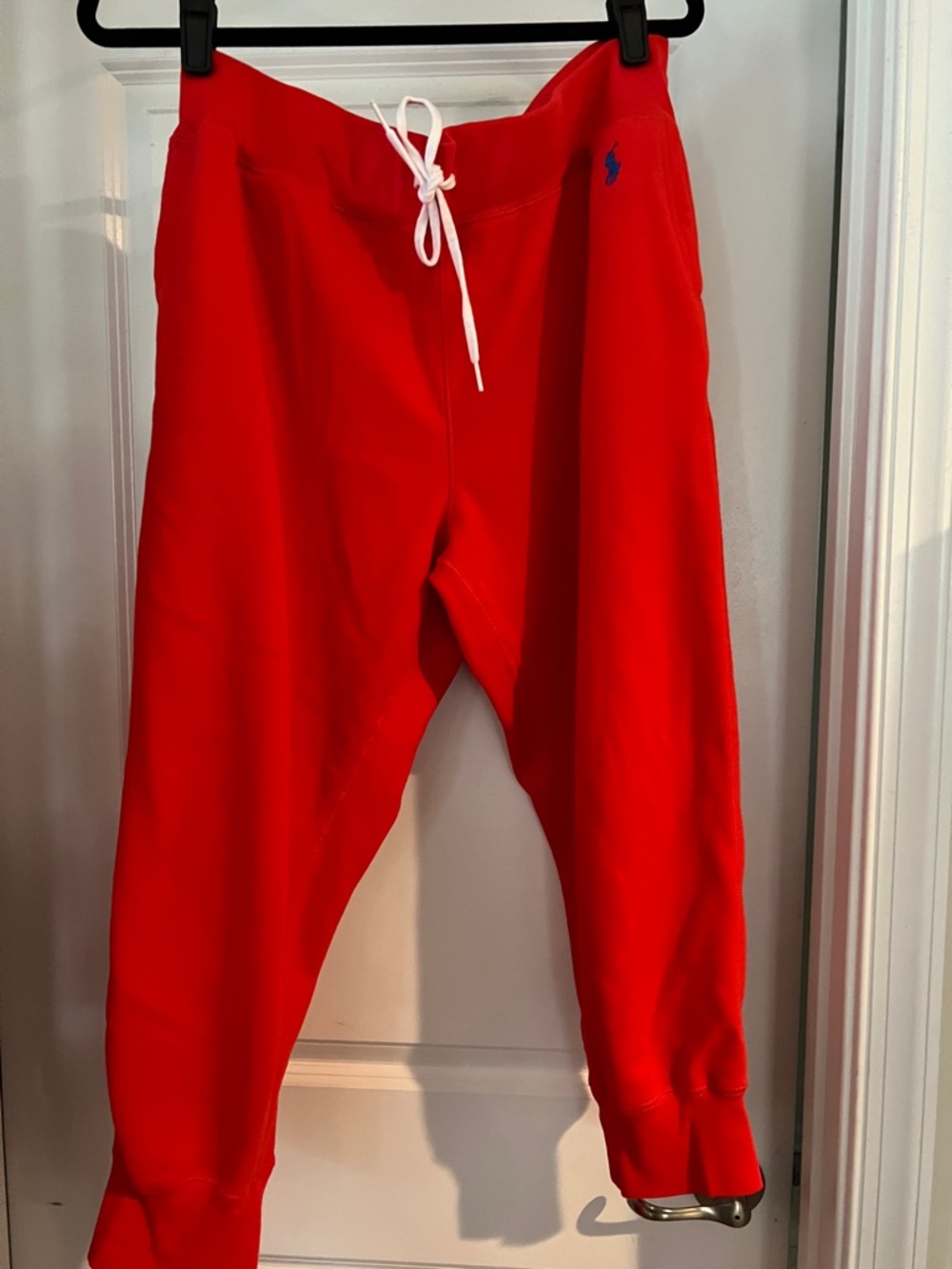 Polo by Ralph Lauren Red Kids Joggers with White Drawstring